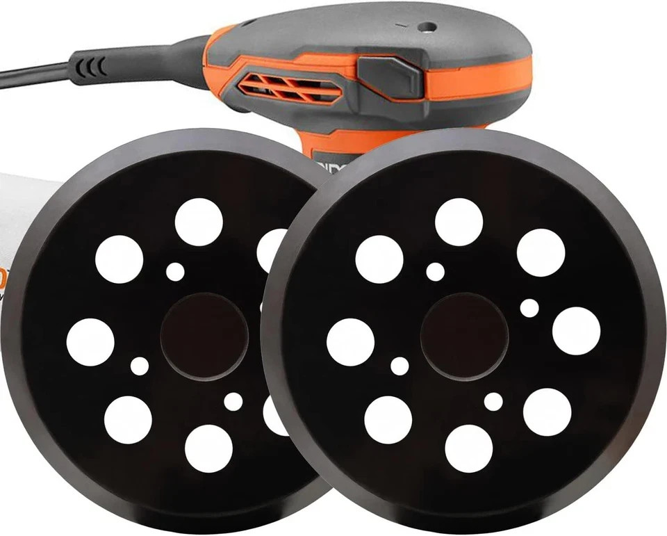 2 Pack 5 Inch 8 Hole Hook and Loop Sander Pad for Ridgid R2600, R2601 5″
