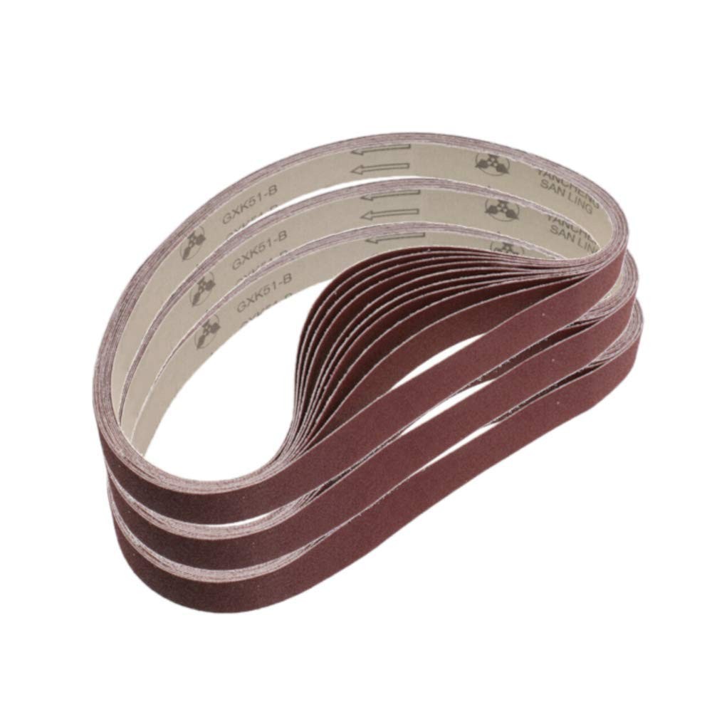 Sanding Belts 1×30 Inch 15 Pack Fine Grits Aluminum Oxide Wood Metal Polishing