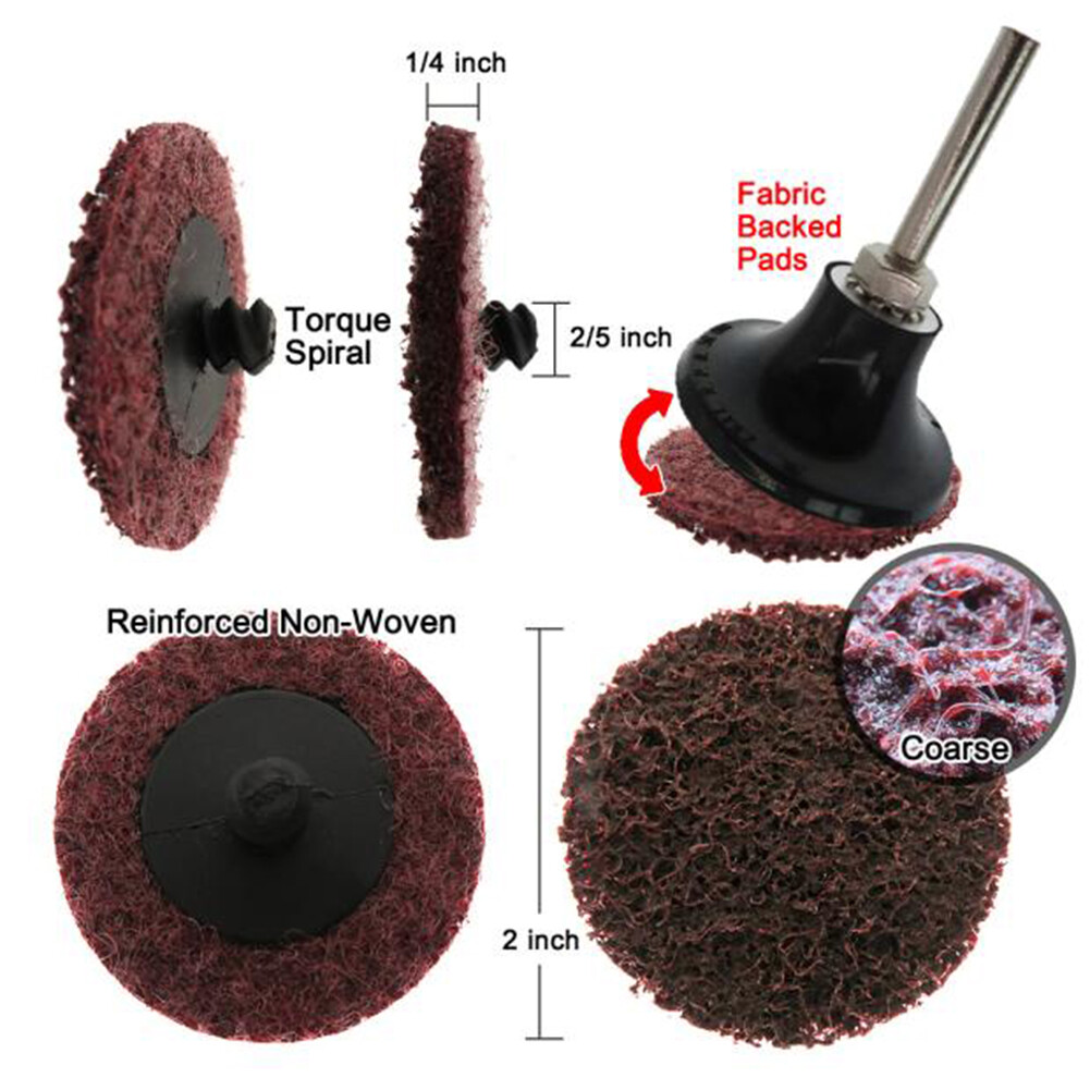 35/46/52Pcs/Set R-Type Sanding Discs Abrasive Roll Lock Sandpaper Tray Kits