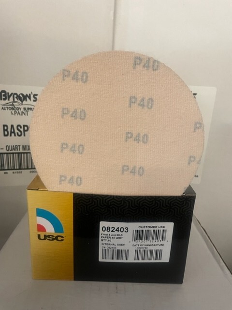 6inch Hook Loop Sanding Discs 40 Grit Wet Dry Sandpaper 50pc per box USC-082403