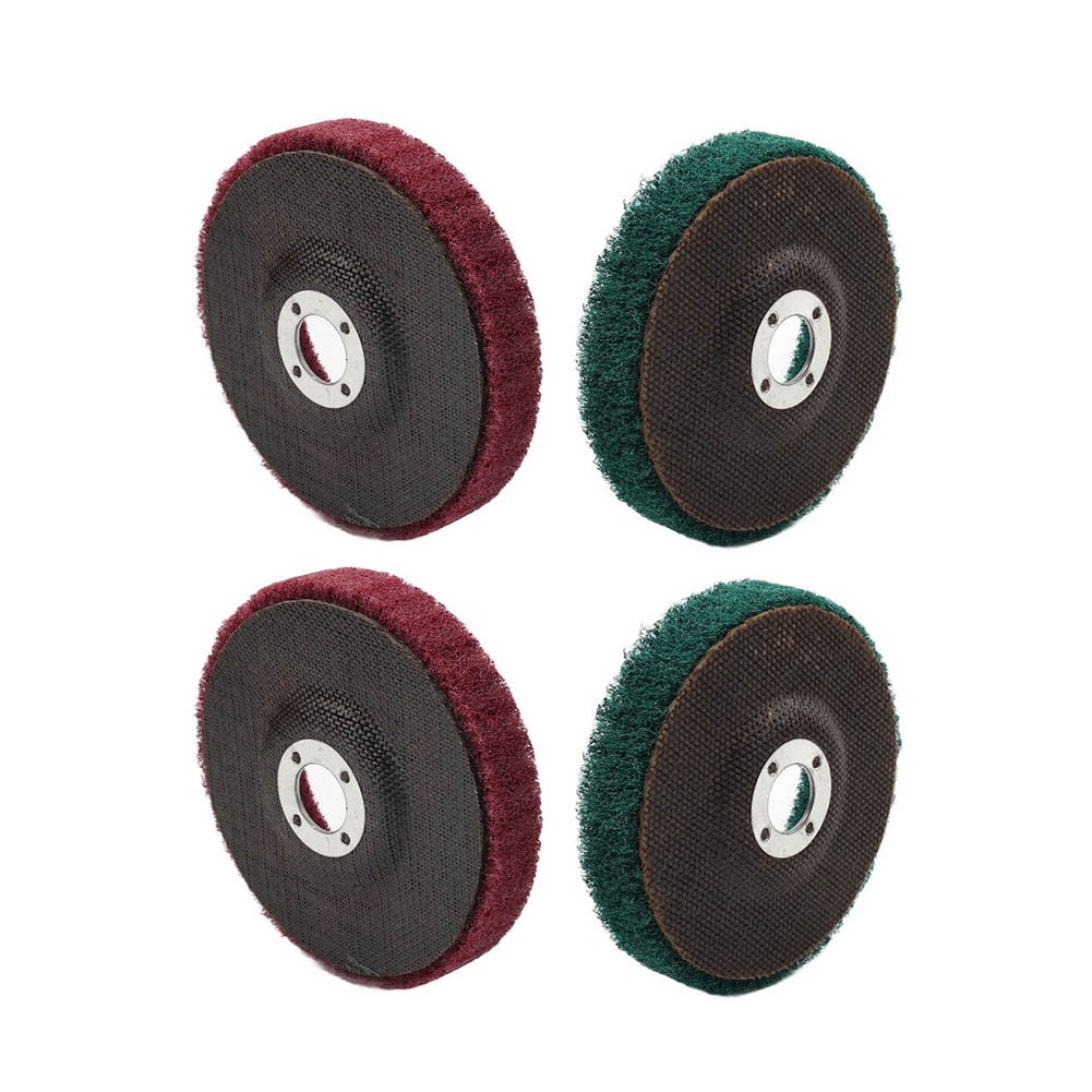 100mm Nylon Fiber Flap Buffing Wheel Polishing Grinding Disc For Angle Grinder