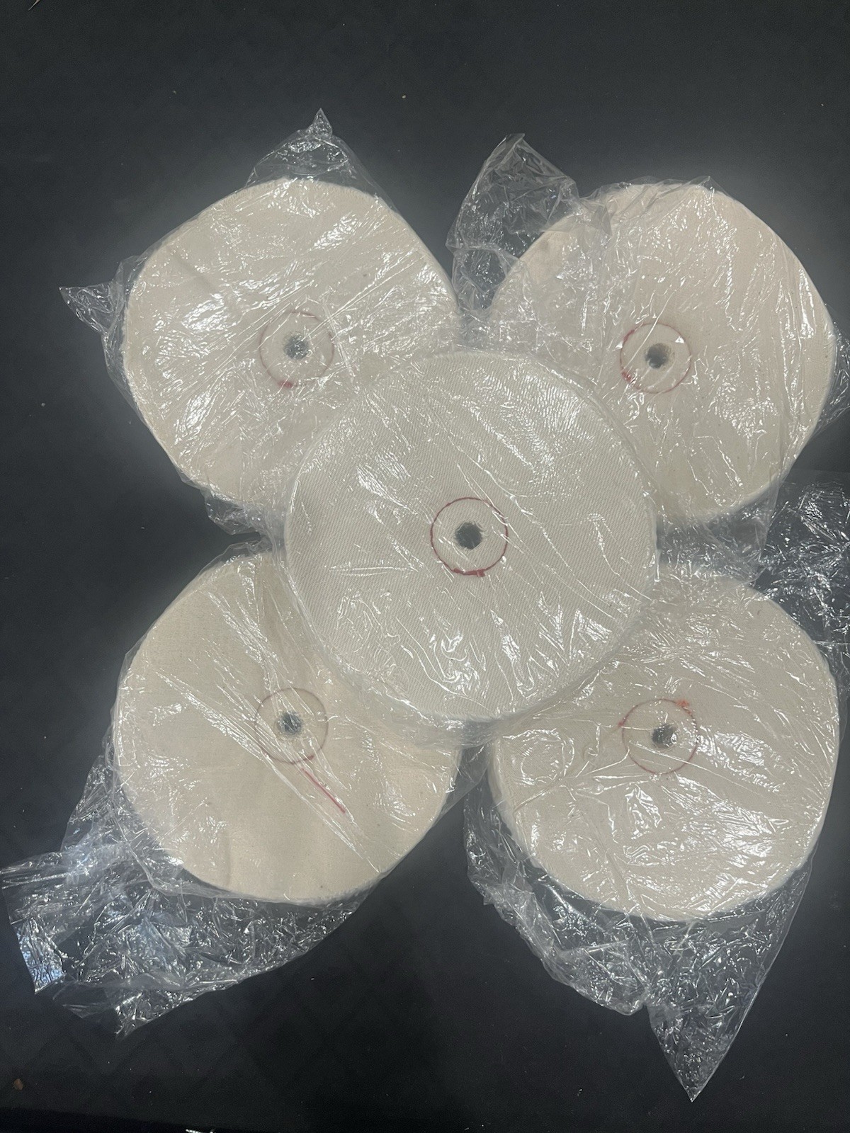 Matchless 5pc 6″ Extra Thick Single Stitch Loose Cotton Buffing Polishing Wheel