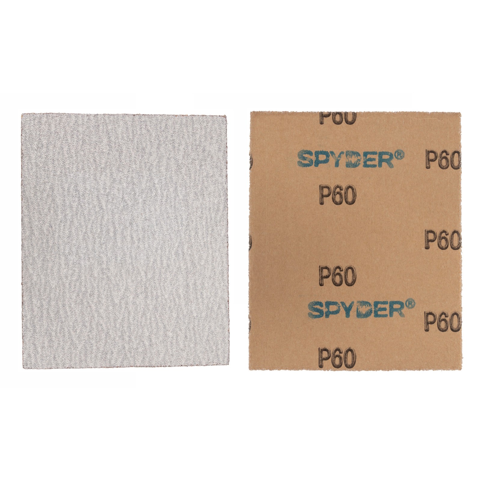 Spyder 4.5 in. x 5.5 in. 60 Grit Aluminum Oxide Sanding Sheets 20-Pack 500033