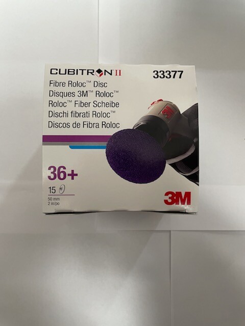 3M Cubitron II Fibre Roloc Disc, 2″ 36+ Grit : 33377