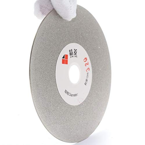 JINGLING 4″ inch 100mm Diamond Flat Lap Disc Coated Grinding Disk Grit 320