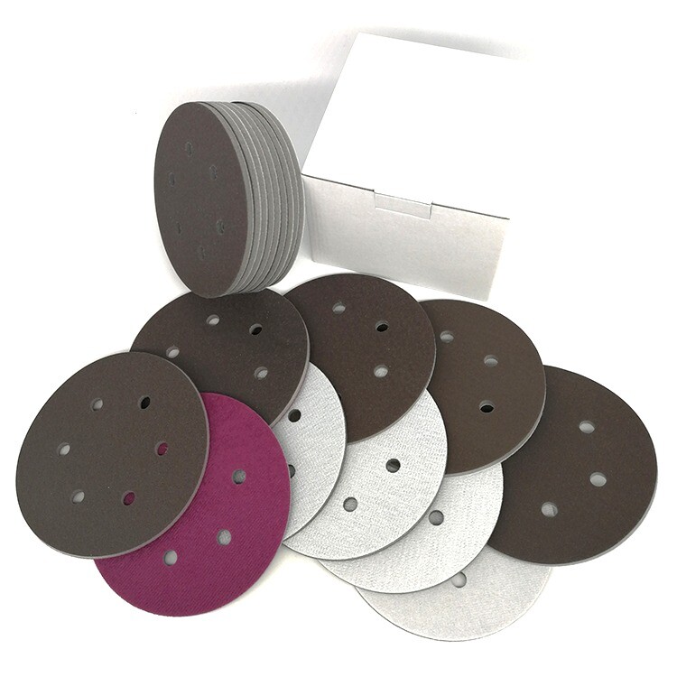 6″ 150mm Wet Dry Sponge Sanding Disc Sandpaper 300-2000 Grit 6 Hole Hook Loop