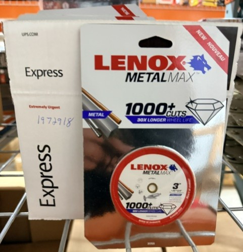 Lenox Tools 1972918 LENOX DIAM CUTOFF WHEEL DG 3″ X 3/8″