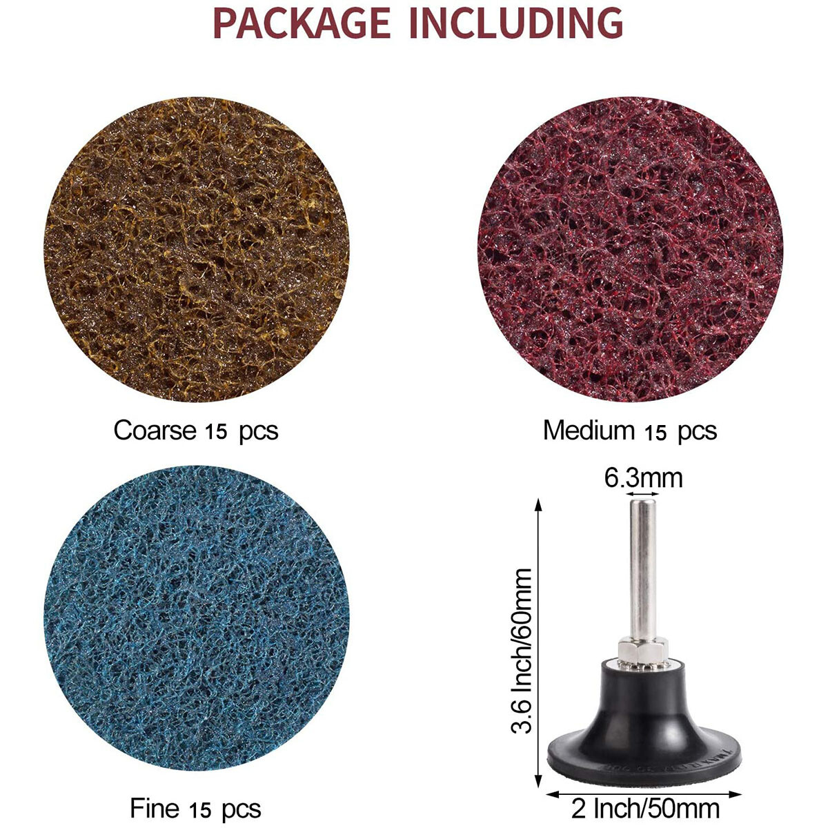 46PCS 2″ Roll Lock Surface Conditioning Die Grinder Sanding Discs Set & Holder