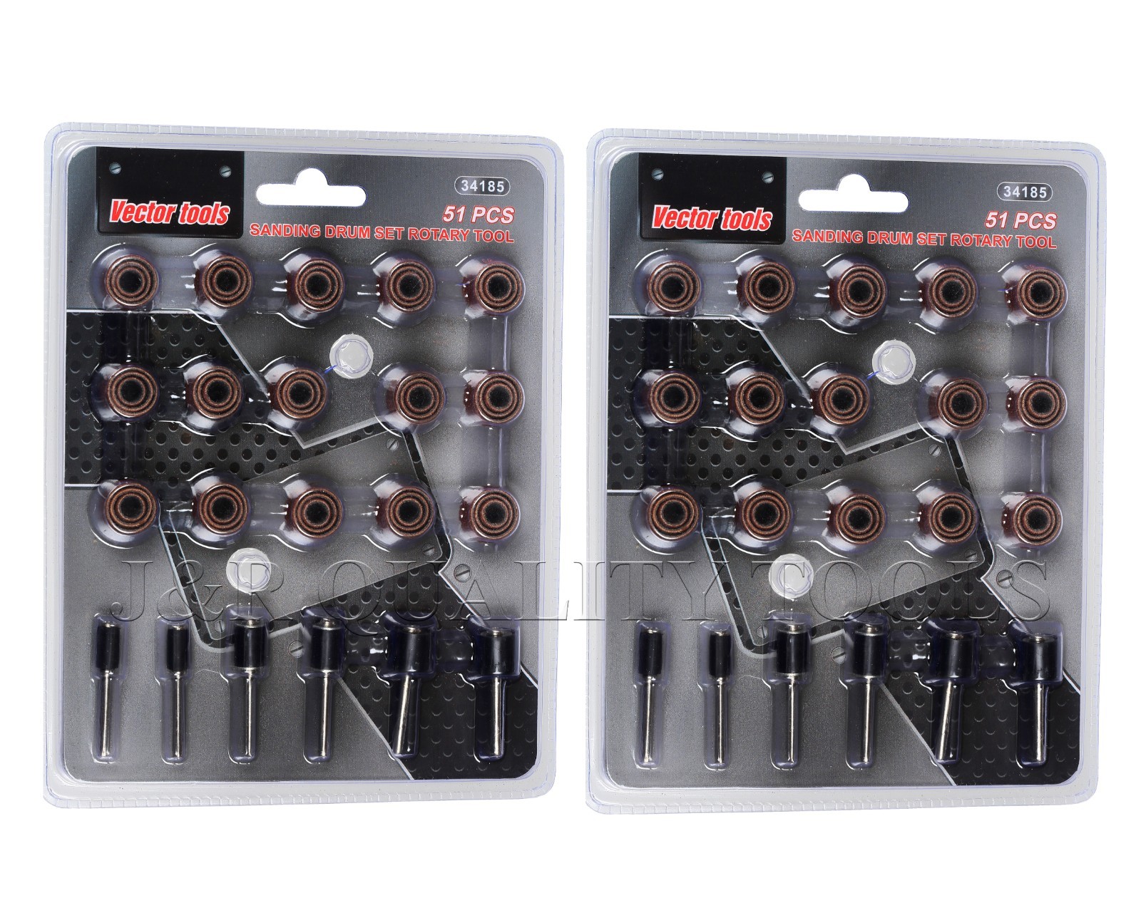 102-Pc Sanding Drum Set with 1/8″ Shank for Rotary Tool Surface Finishing Work
