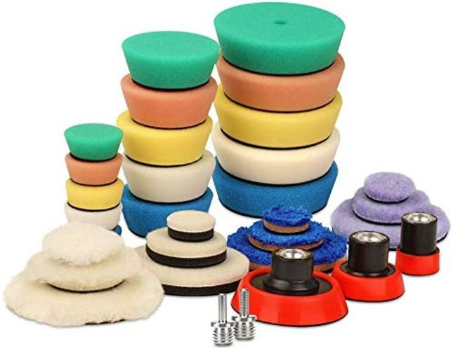 Mini Polishing Pads, 25mm 50mm 80mm Detailing Polishing Pads Car Detailing