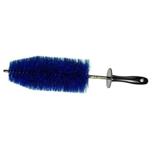 Big Wheel Brush – 18-Inch Flexible Nylon Rim & Barrel Cleaner for Cars, Blue