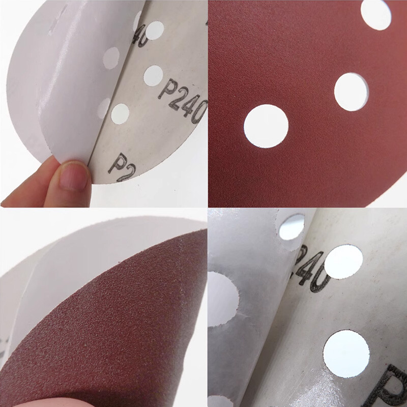 5 Inch 125mm 8 Hole Self Adhesive Sanding Discs for Orbital Sander 180-320 Grit