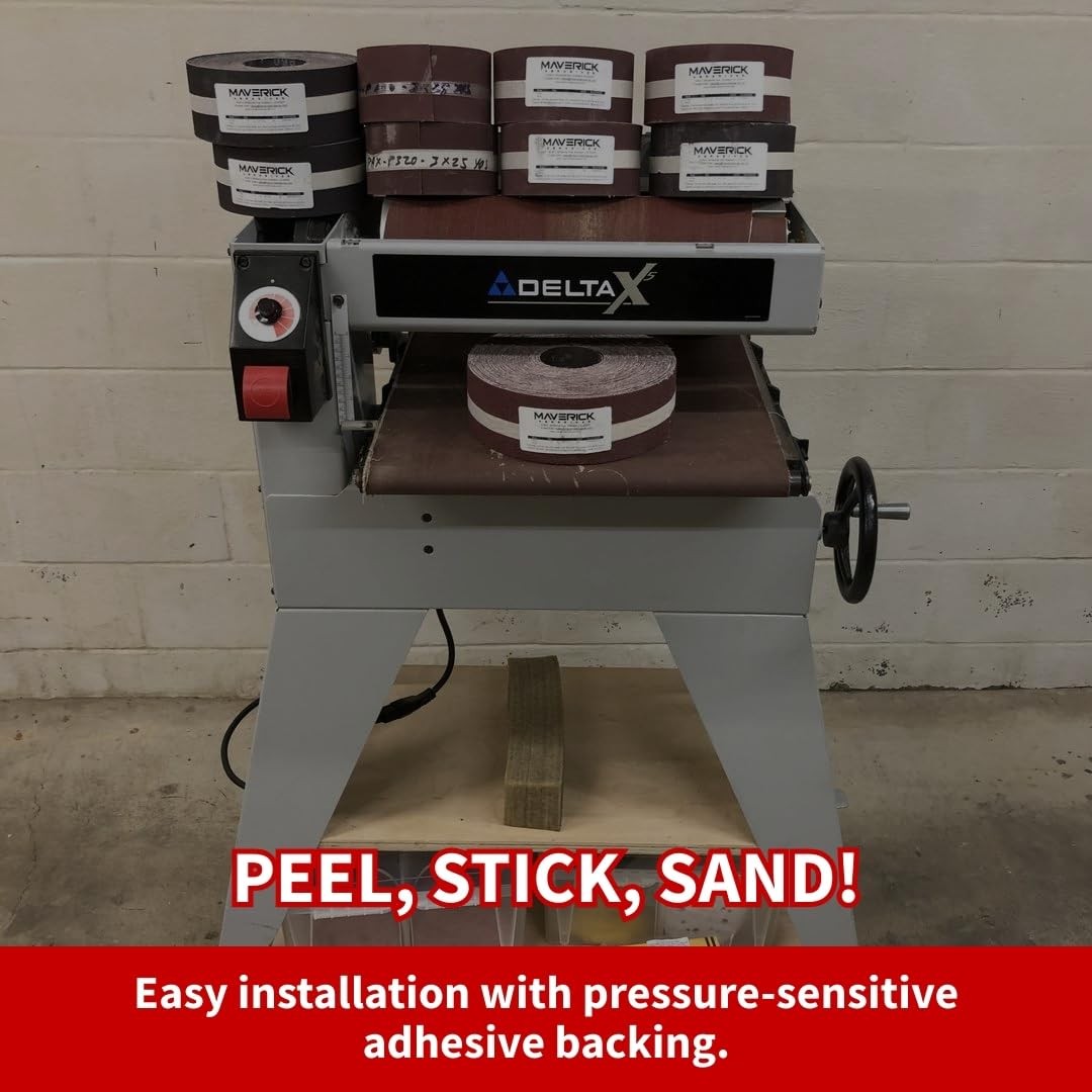 Drum Sander Sandpaper Roll 3″ X 25 Yards Premium Aluminum Oxide Cloth Backed …