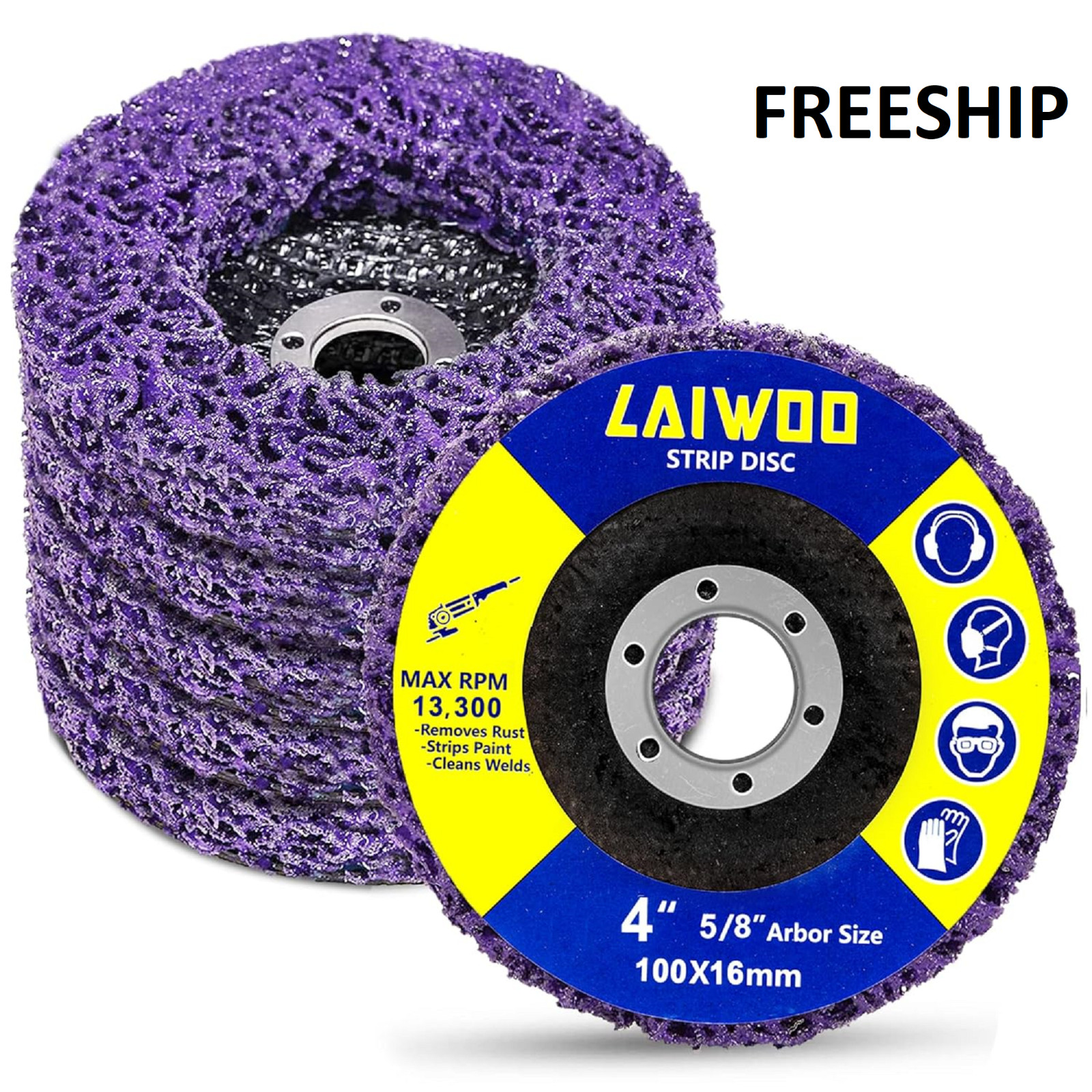 5Pcs Strip Discs Stripping Wheel, 4″ x 5/8″ Rust Stripper Wheel Paint Eater Disc