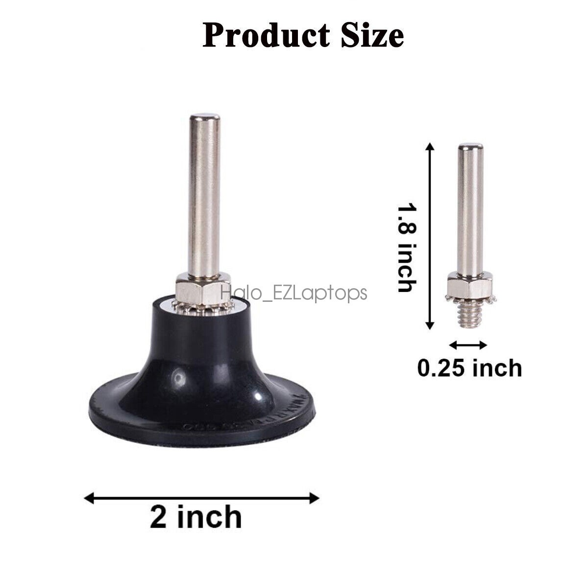 Roll Lock Sanding Disc Pad Holder 4PCS 1/4 Inch Shank Die Grinder Accessory