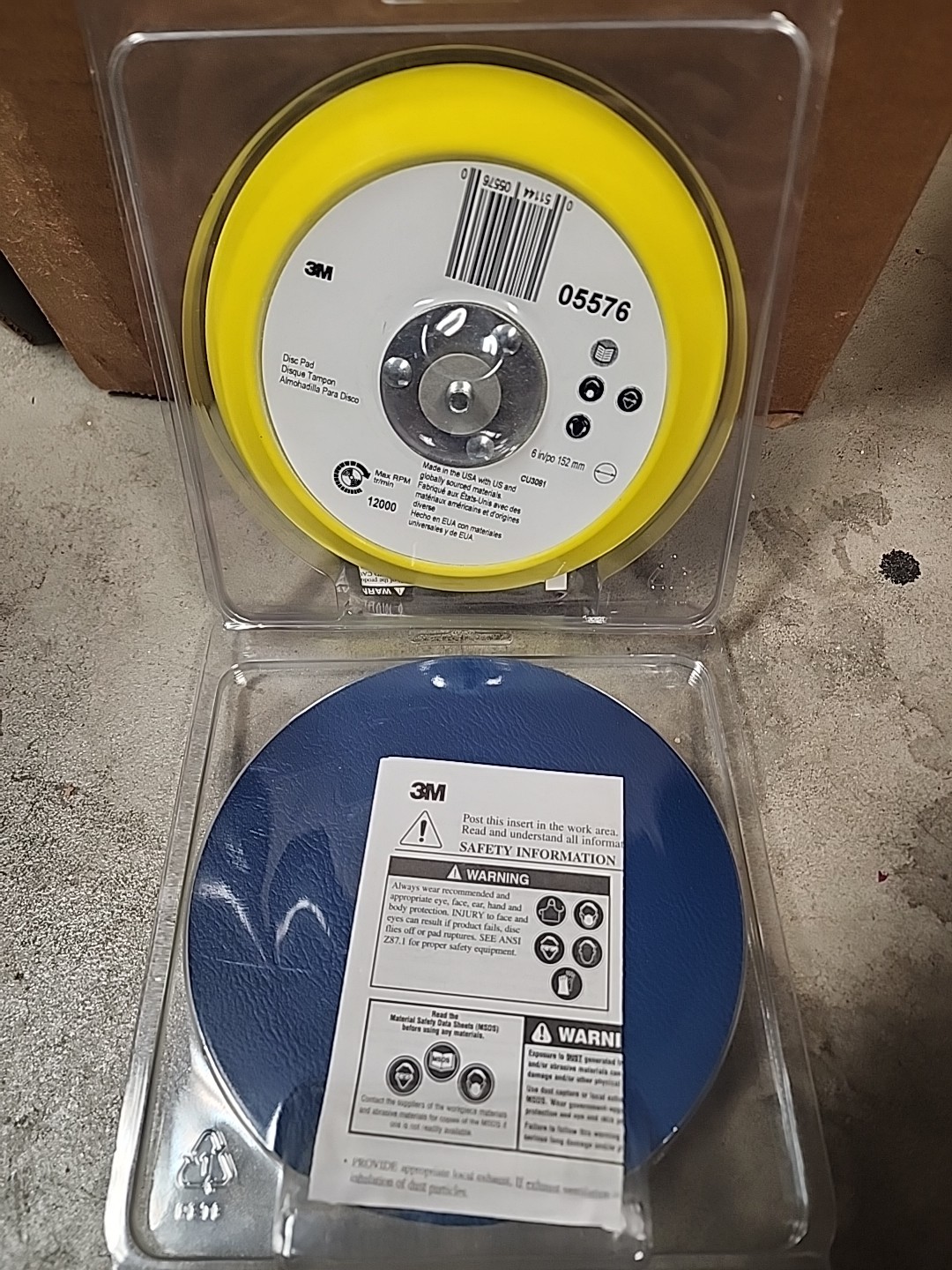 3M 05576 Stikit 6″ Durable Foam Disc Backup Pad w/ Tapered Edge in Yellow