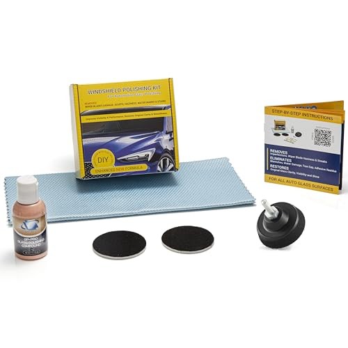 21003 DIY Windshield Polishing Kit for Electric Drills – Restore Clarity to