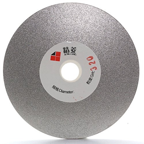 JINGLING 4″ inch 100mm Diamond Flat Lap Disc Coated Grinding Disk Grit 320