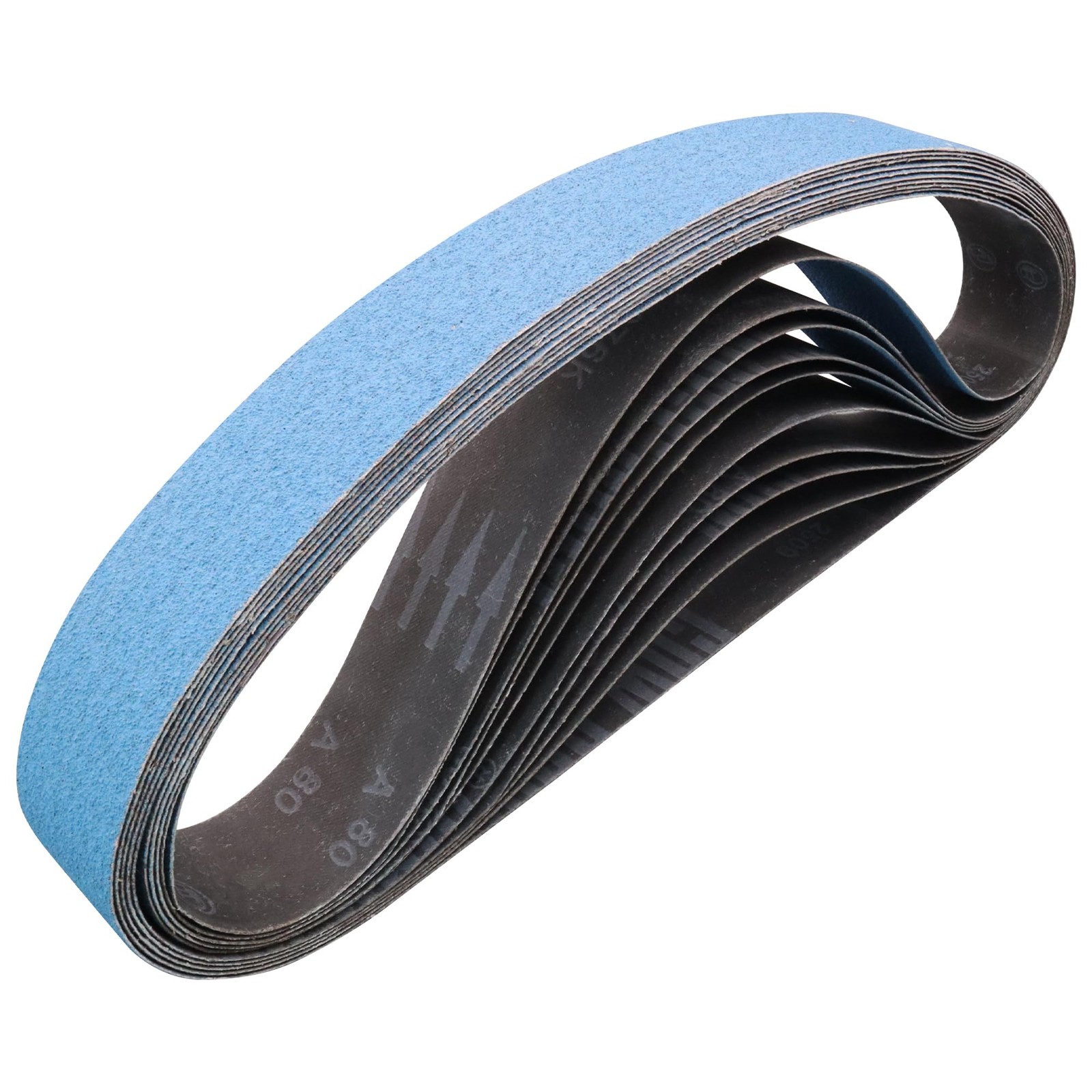 10 PCS 2×42 Inch Zirconia Sanding Belts 80 Grit Grinding Metal Woodworking