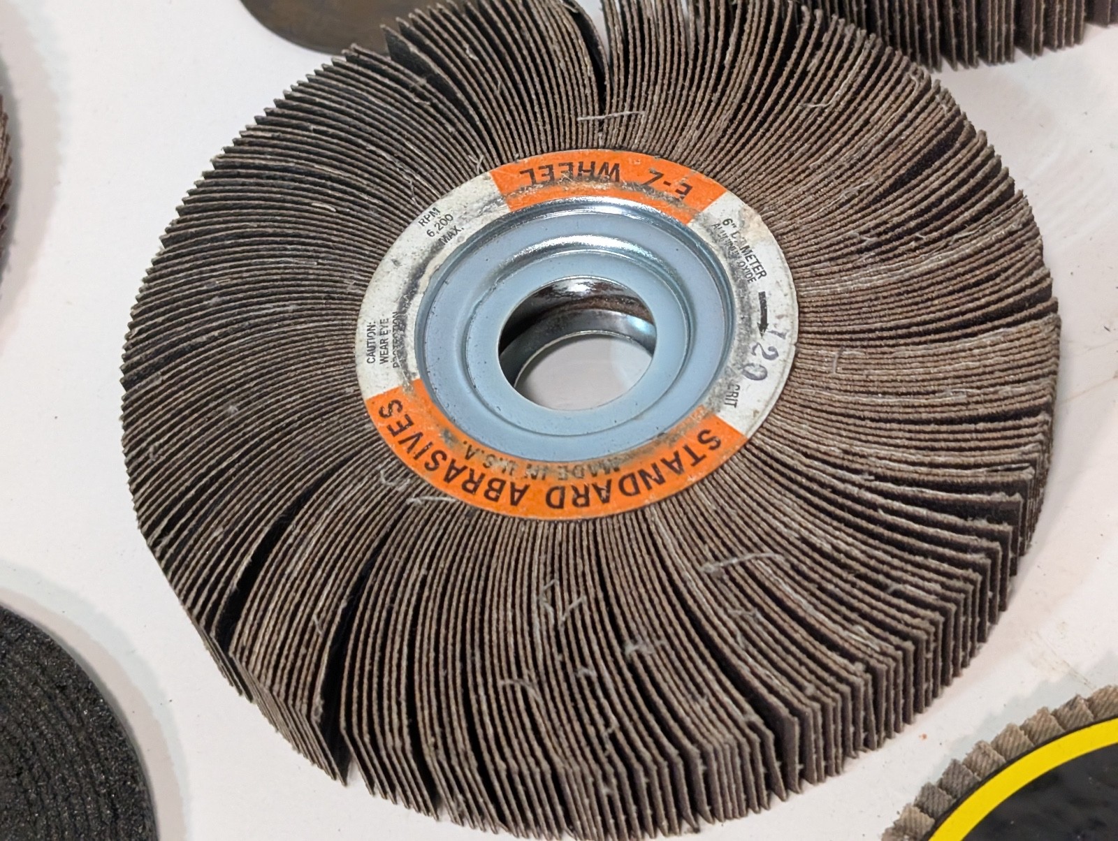 Lot of 70 Assorted Grinding and Sanding Wheels/Belts, Some Used, Most Unused