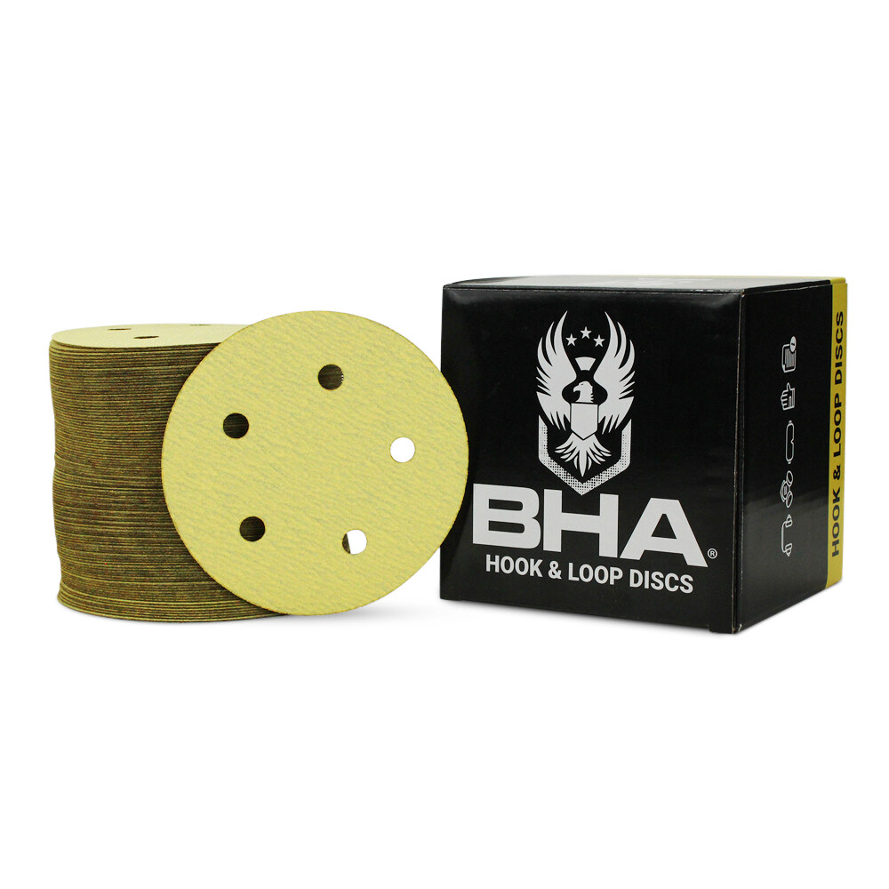 100 Pack – 5″ Inch 5 Holes 100 Grit Hook & Loop Sanding Discs Orbital DA Disks