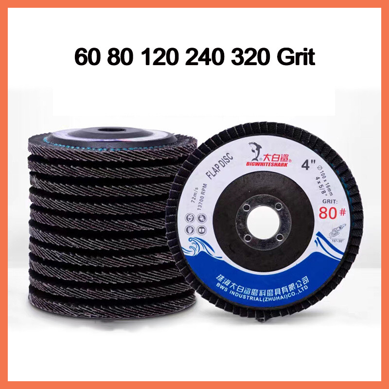 Ø 100mm 4″ Flap Discs Sanding 60 80 180 240 320 Grit Grinding Wheels Flap Disc
