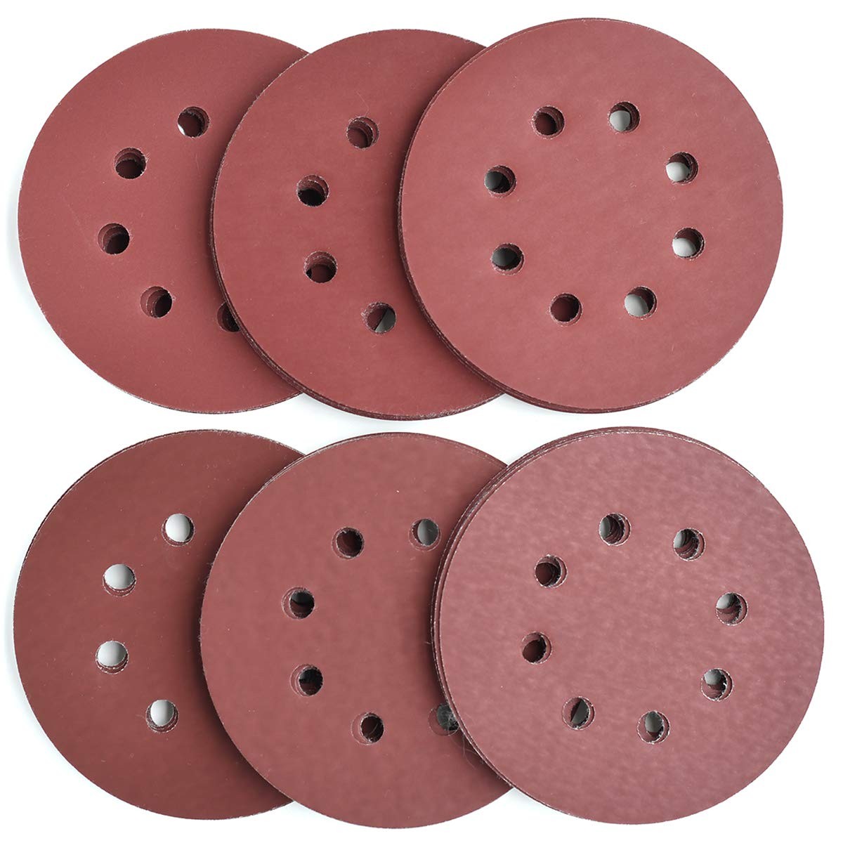 5inch 8hole Hook And Loop Sanding Discs 600/800/1000/1200/1500/2000 Fine Grits S