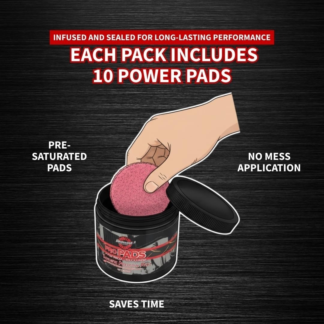 Renegade Pro Pads – 10-Pack Red Metal Polishing Pads for Aluminum & Stainless