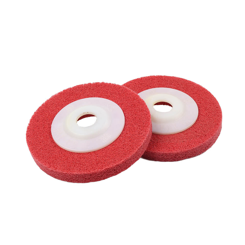 2-10Pcs 4” Nylon Fiber Polishing Wheel Abrasive Buffing Disc For Angle Grinder