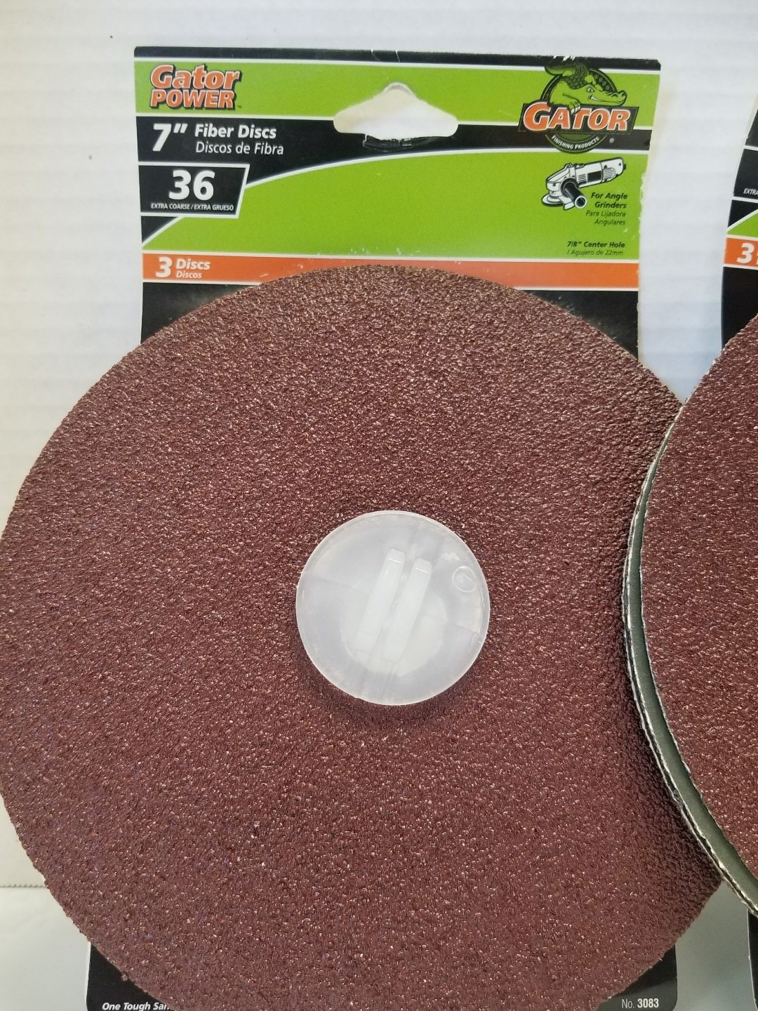 Gator 7″ Fiber Discs , 36 Grit #3083 “LOT OF 2”