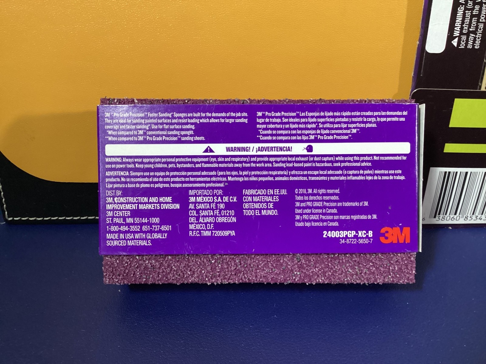 3M PRO GRADE PRECISION FASTER SANDING 4 SHEETS & TWO 36 X-COARSE SPONGES NEW