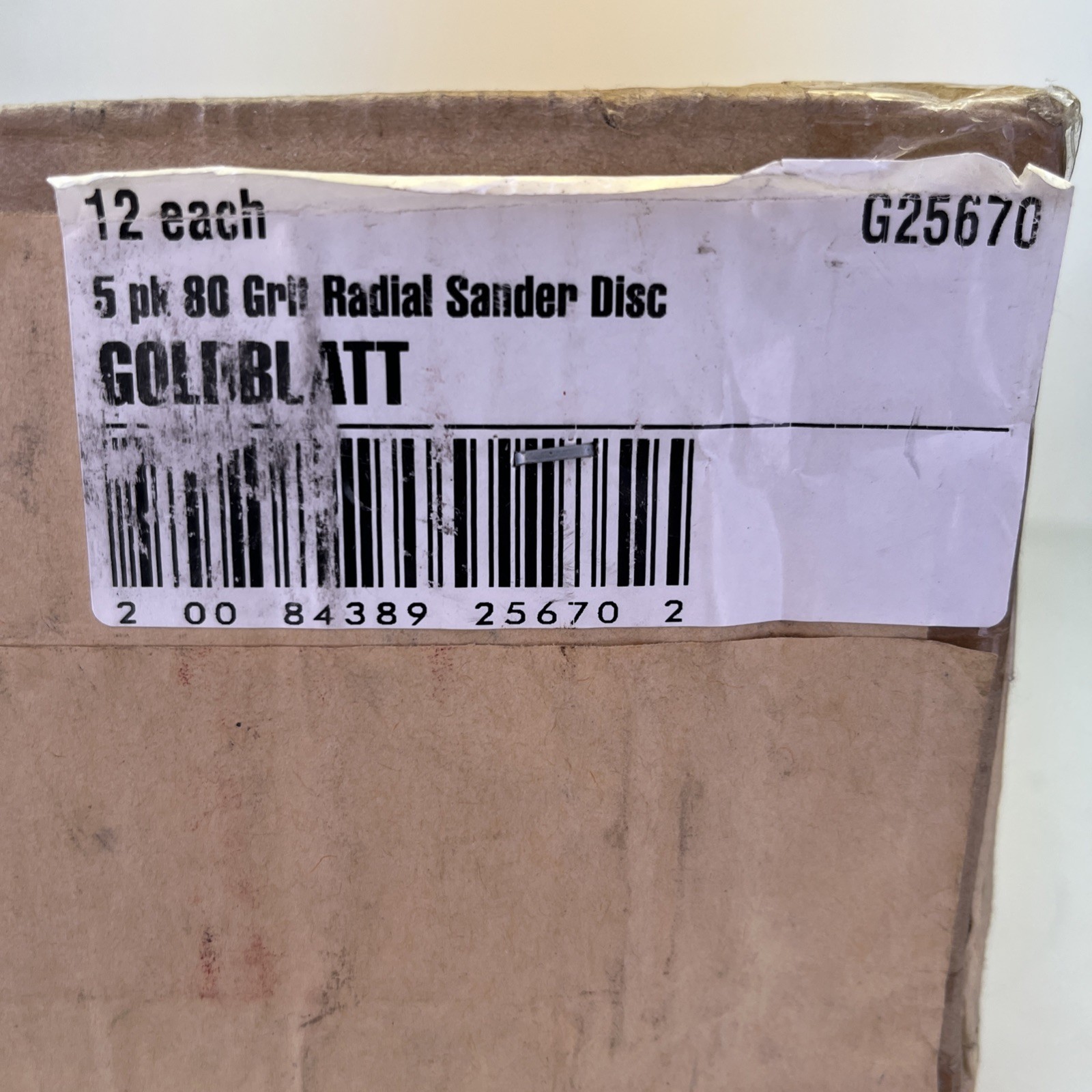 Goldblatt G25670 9 in. Sanding Disc 80 Grit Lot Of 60