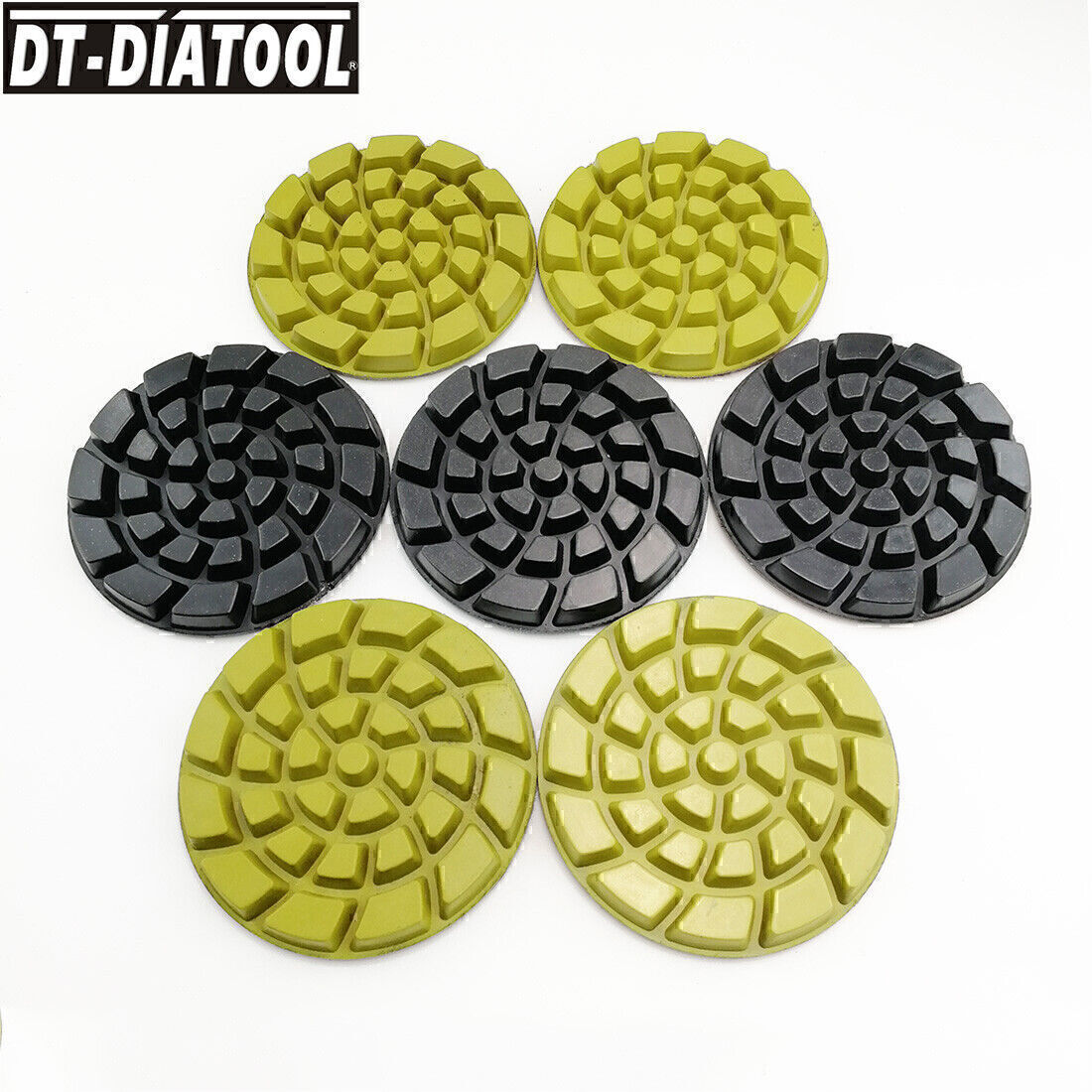 9pcs 4In 100mm Diamond Floor Polishing Pads Sanding Discs Renew Polisher