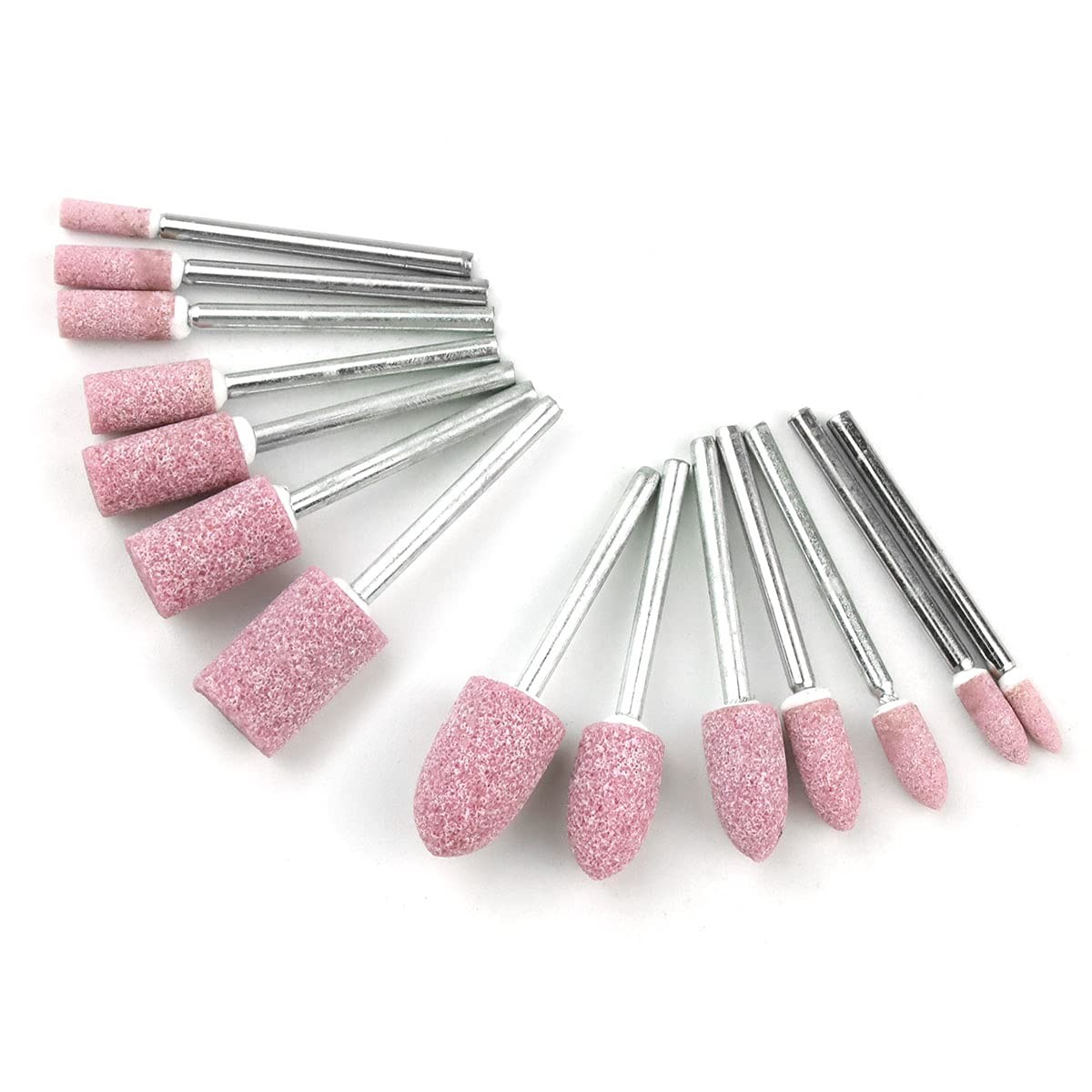 84PCS Abrasive Mounted Stone Grinding Wheel, 1/8” (3mm) Shank Head Mounted Gr…