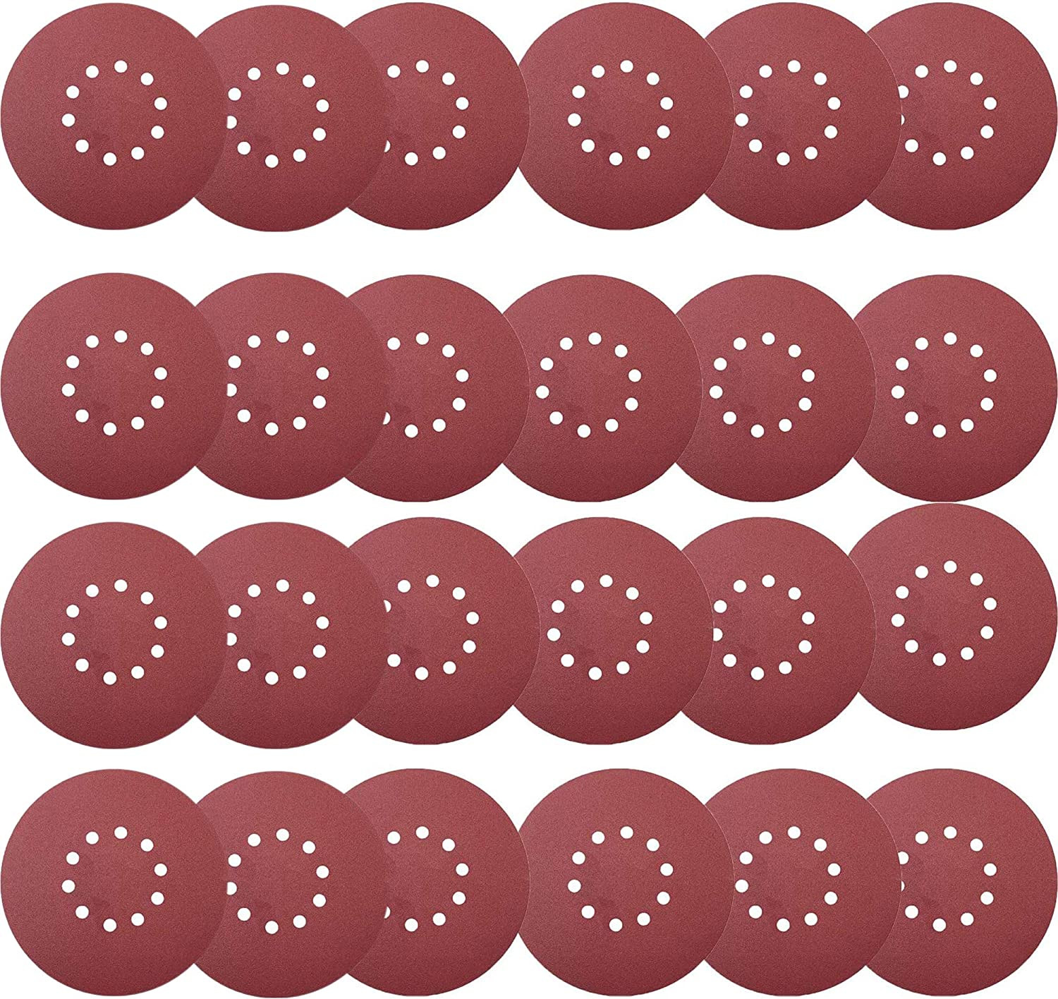 50 PCS 9-Inch 10 Hole Hook And Loop Sanding Discs Drywall Sander Grits Sandpaper