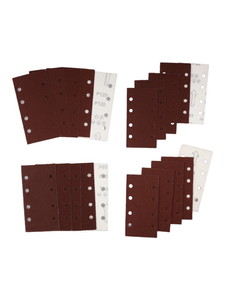 Premium Sandpaper Set for Wood Polishing 20pcs 93x185mm Multiple Grits