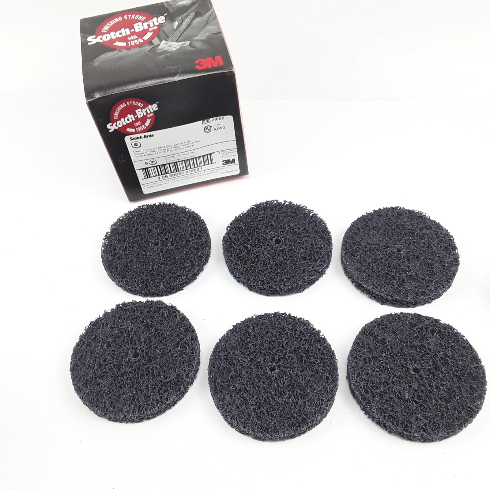 3M Scotch-Brite 21662 Roloc + Clean & Strip XT Pro Disc 101mm X 6,35 mm (6pk)
