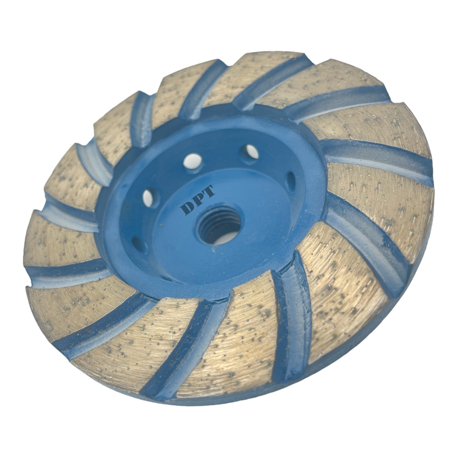 5 Pack 4″ Turbo Diamond Cup Wheels Grinding Concrete and Masonry 5/8″-11 Thread