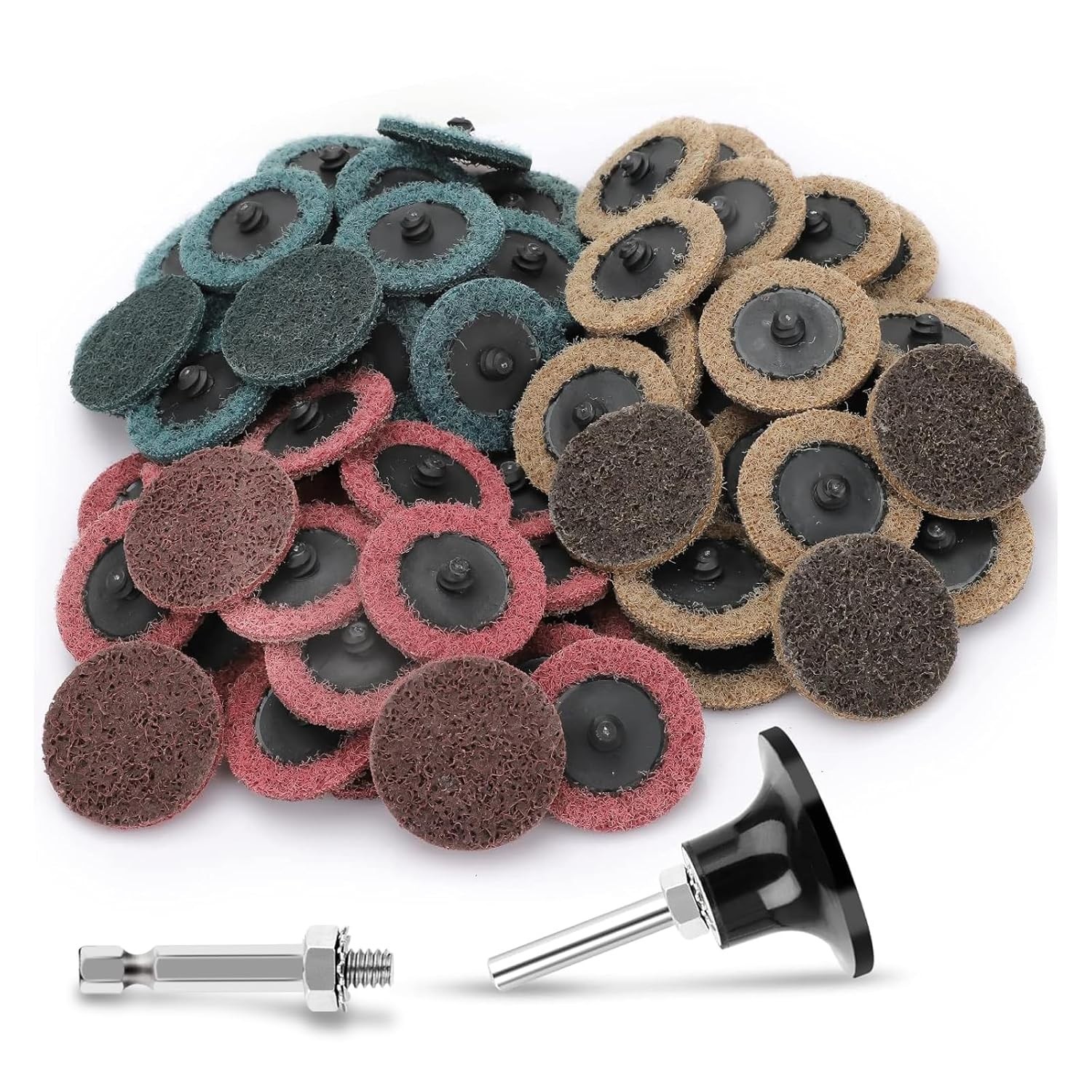 90pcs 2 inch Quick Change Sanding Discs, Nylon Surface Conditioning Discs, 1/…