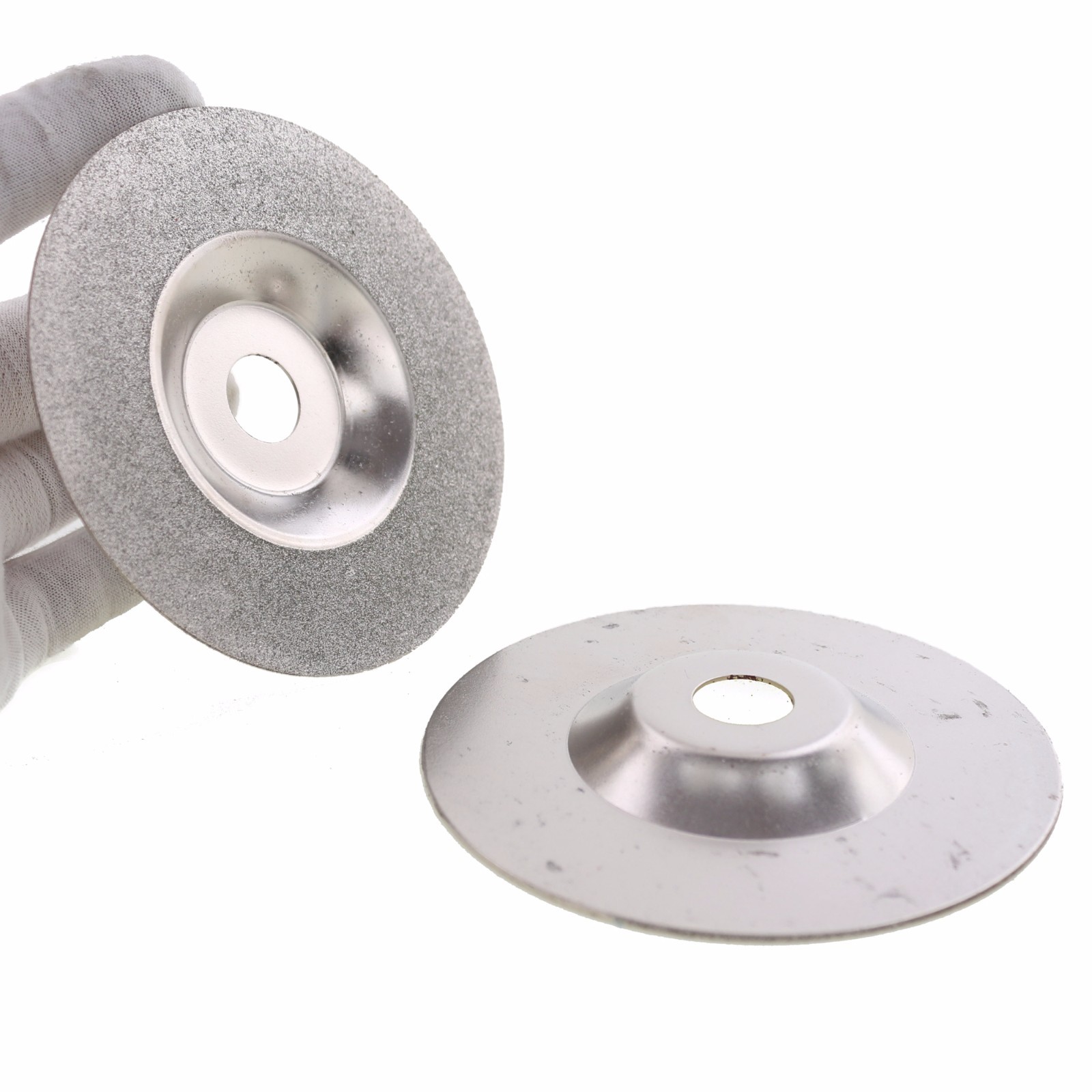 2Pcs 4″ inch Diamond Coated Grinding Disk Convex Disc Grit 150 For Angle Grinder