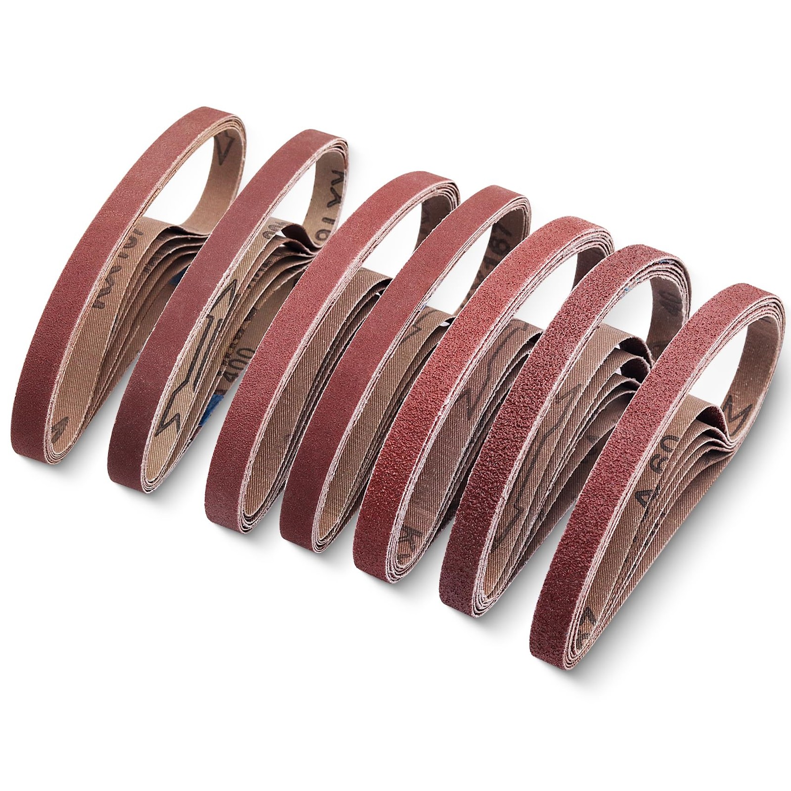 42 Pcs 1/2″ x 18″ Sanding Belt,1/2 x 18 Inch Belts 1/2×18 inch