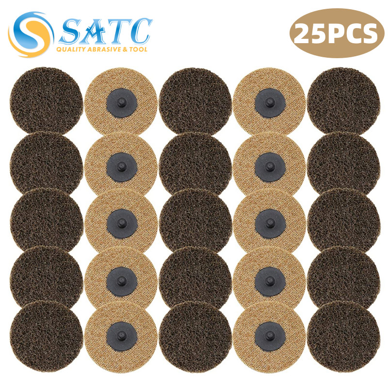 25x 3″ Roll Lock Die Grinder Drill Sanding Disc Pads Coarse Surface Conditioning