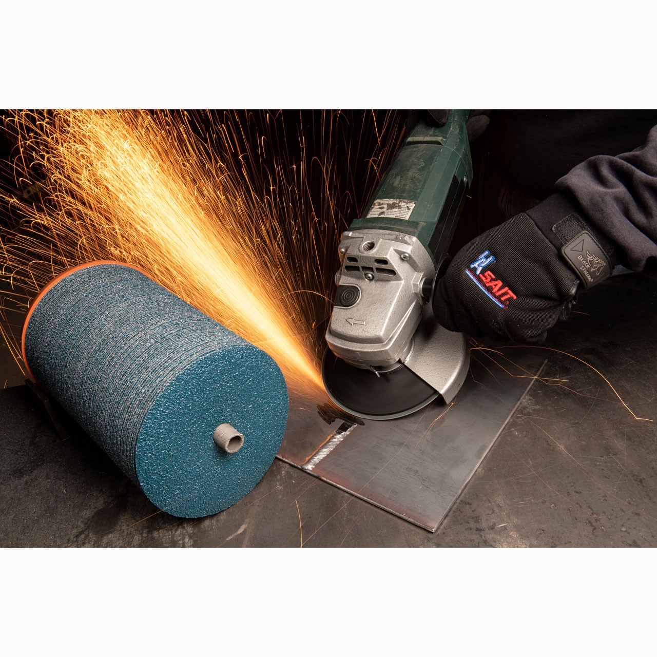 United Abrasives 59450 4-1/2 Blue Line Zirconium Grinding Discs 50 Grit 25 pack