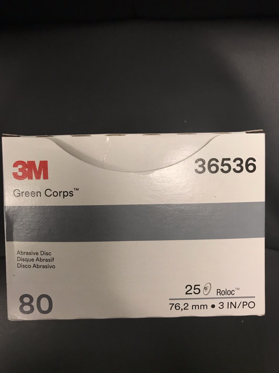 3M Green Corps Roloc Grinding Discs 3″ 80 Grit 3M 36536 replacement for 3M 01406
