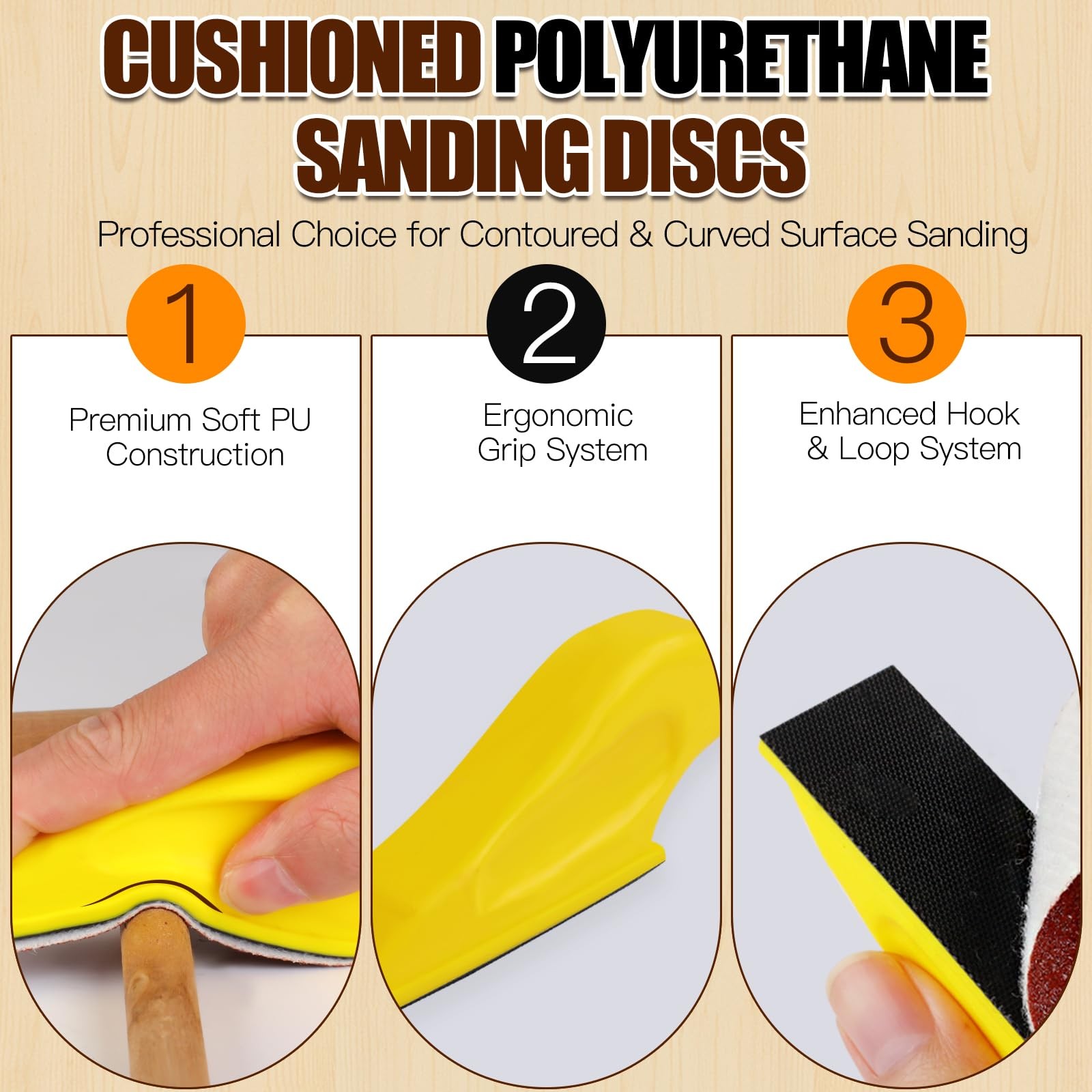 100PCS Professional Micro Detail Sander Kit, 3-in-1 Precision Mini Finger San…