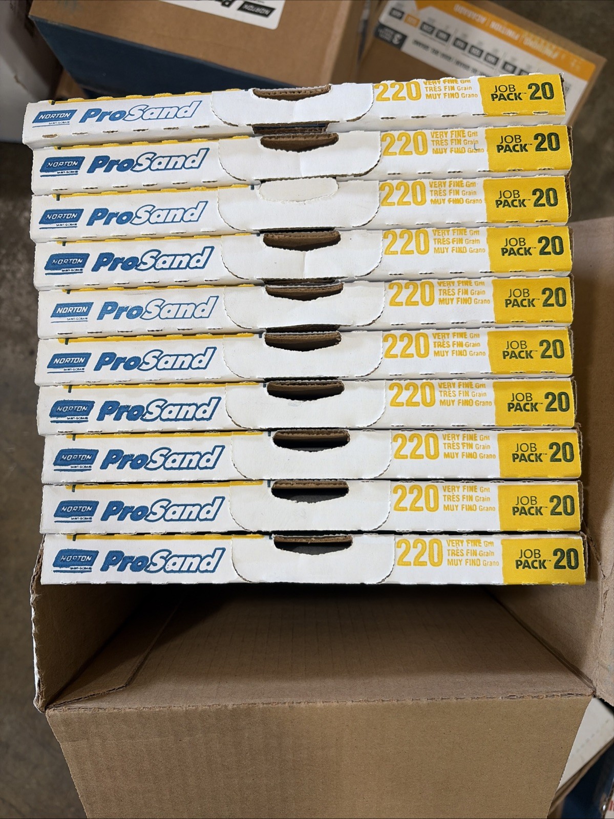 CASE PACK Norton ProSand Finishing 180 Fine Grit 9″ x 11″ 200 Sheets