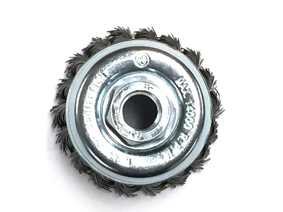 Welding Rust Paint Removal 5″ Stainless Cup Brush + 5″ Carbon Steel Wire Wheel