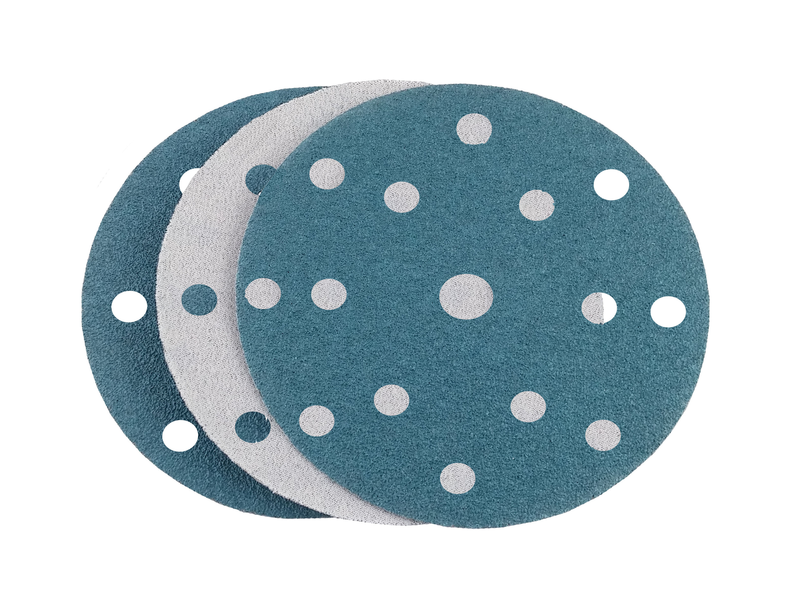 STARCKE 6″ x 15 Hole Zirconia Cloth Hook and Loop Sanding Discs for DA Sander