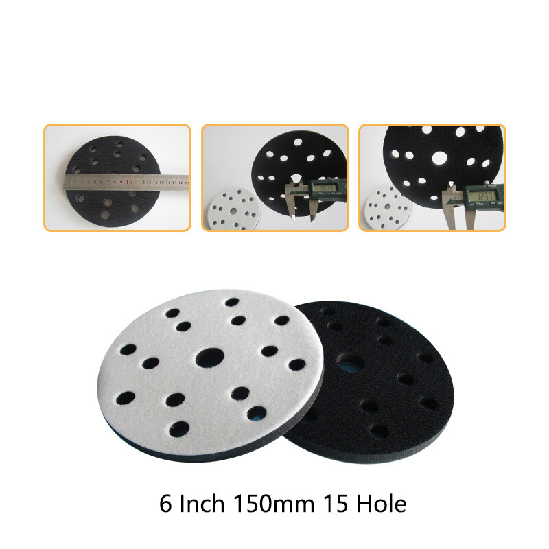EVA Sponge Interface Pad Sanding Hook & Loop Polishing Backing 1″ 2″ 3″ 4″ 5″ 6″