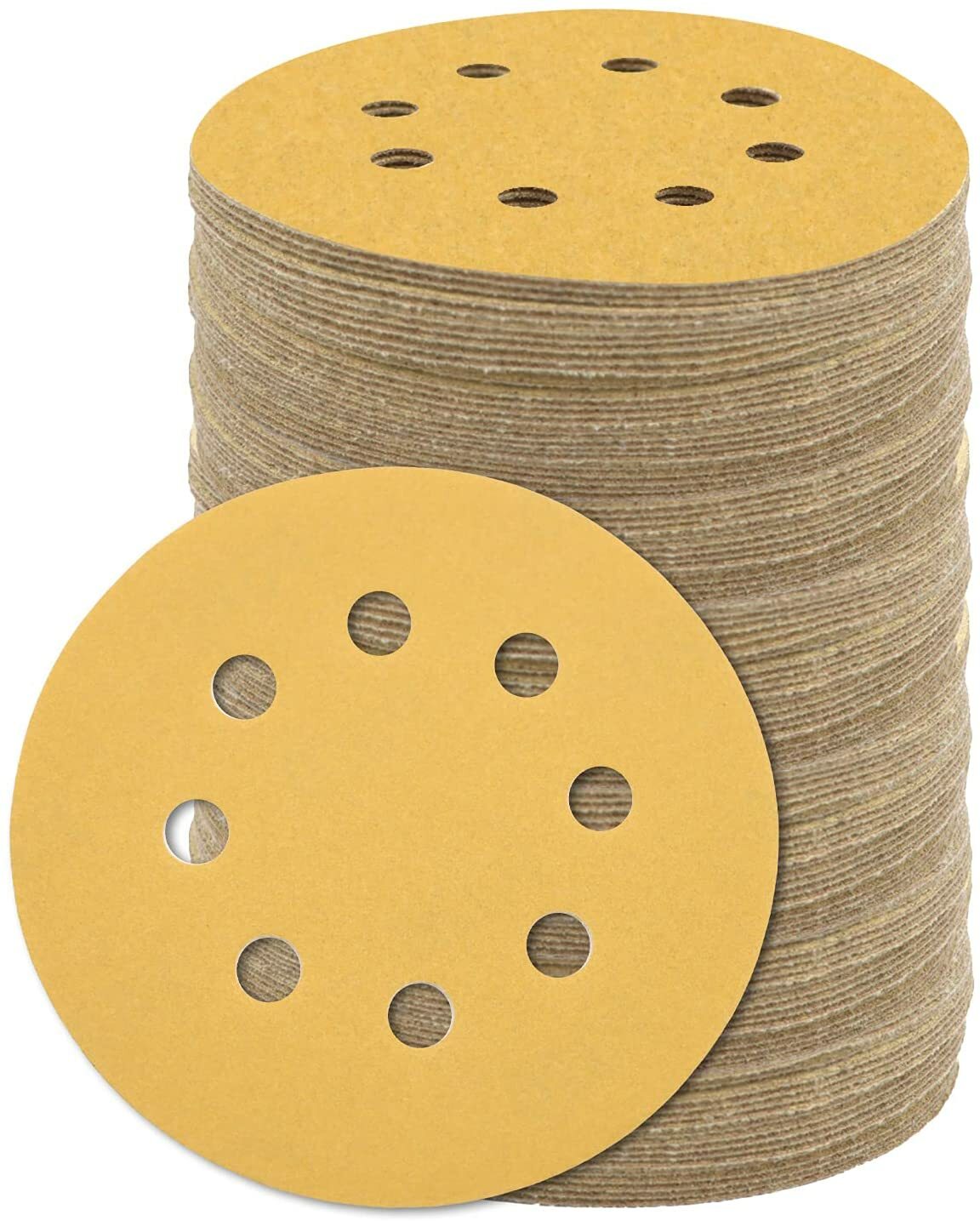 Sanding Discs 5 in 8-Hole Hook Loop 80 800 60-400 3000-10000 Grit Sandpaper